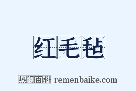 红毛毡是什么意思的图片